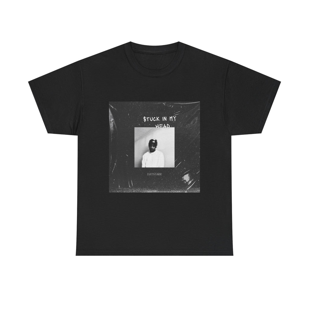 Black 'Stuck in My Head' Cotton T-Shirt