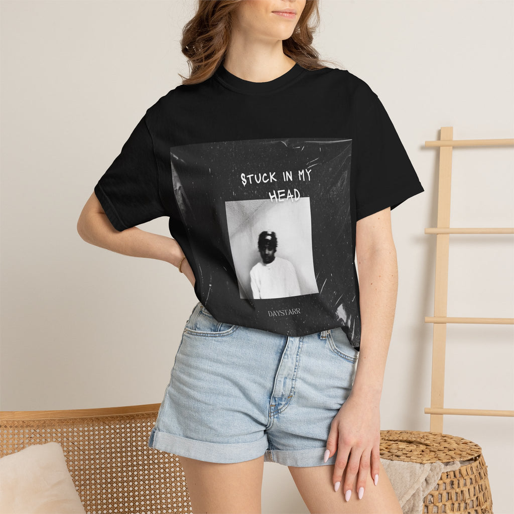 Black Stuck In My Head Graphic T-Shirt