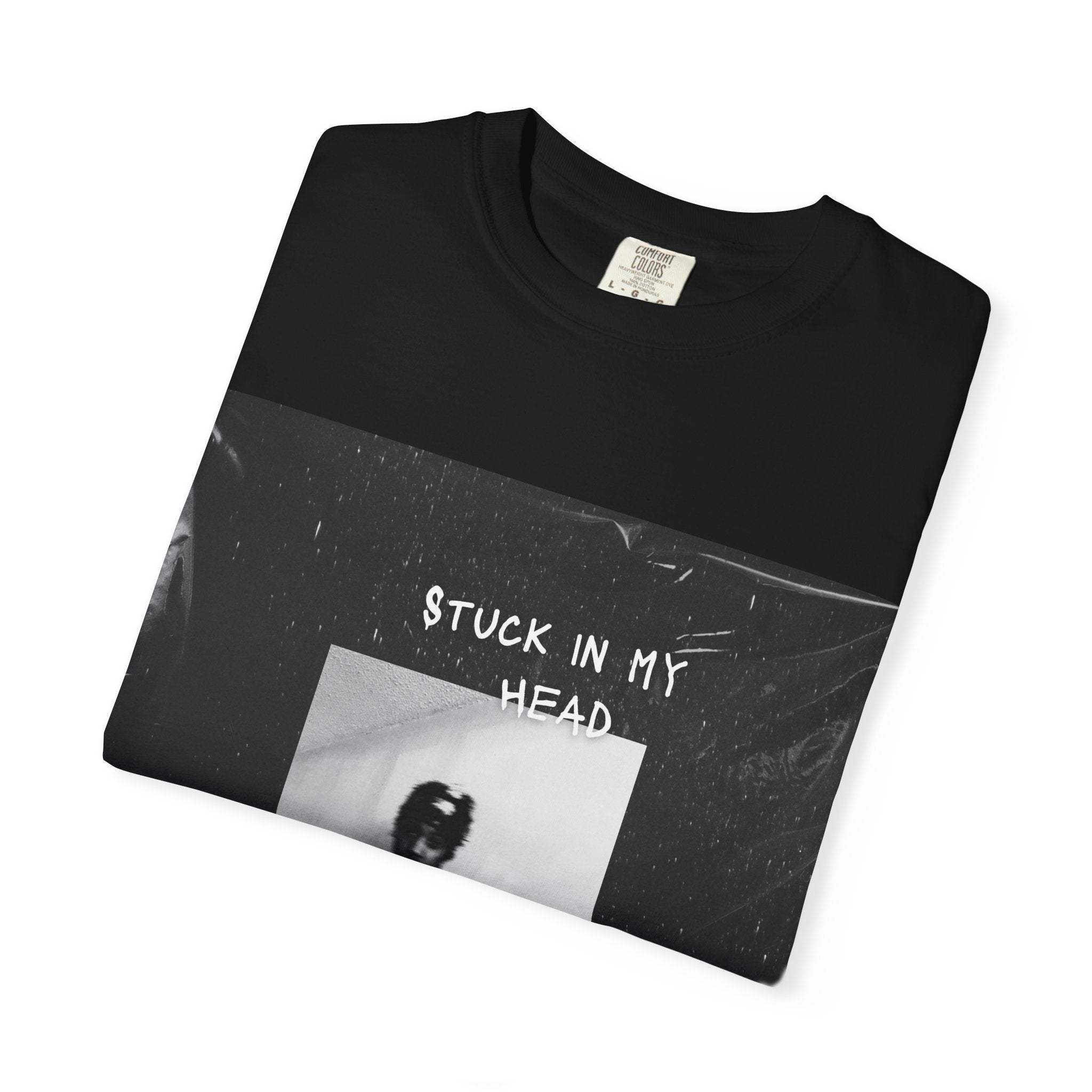 Black Stuck In My Head Graphic T-Shirt